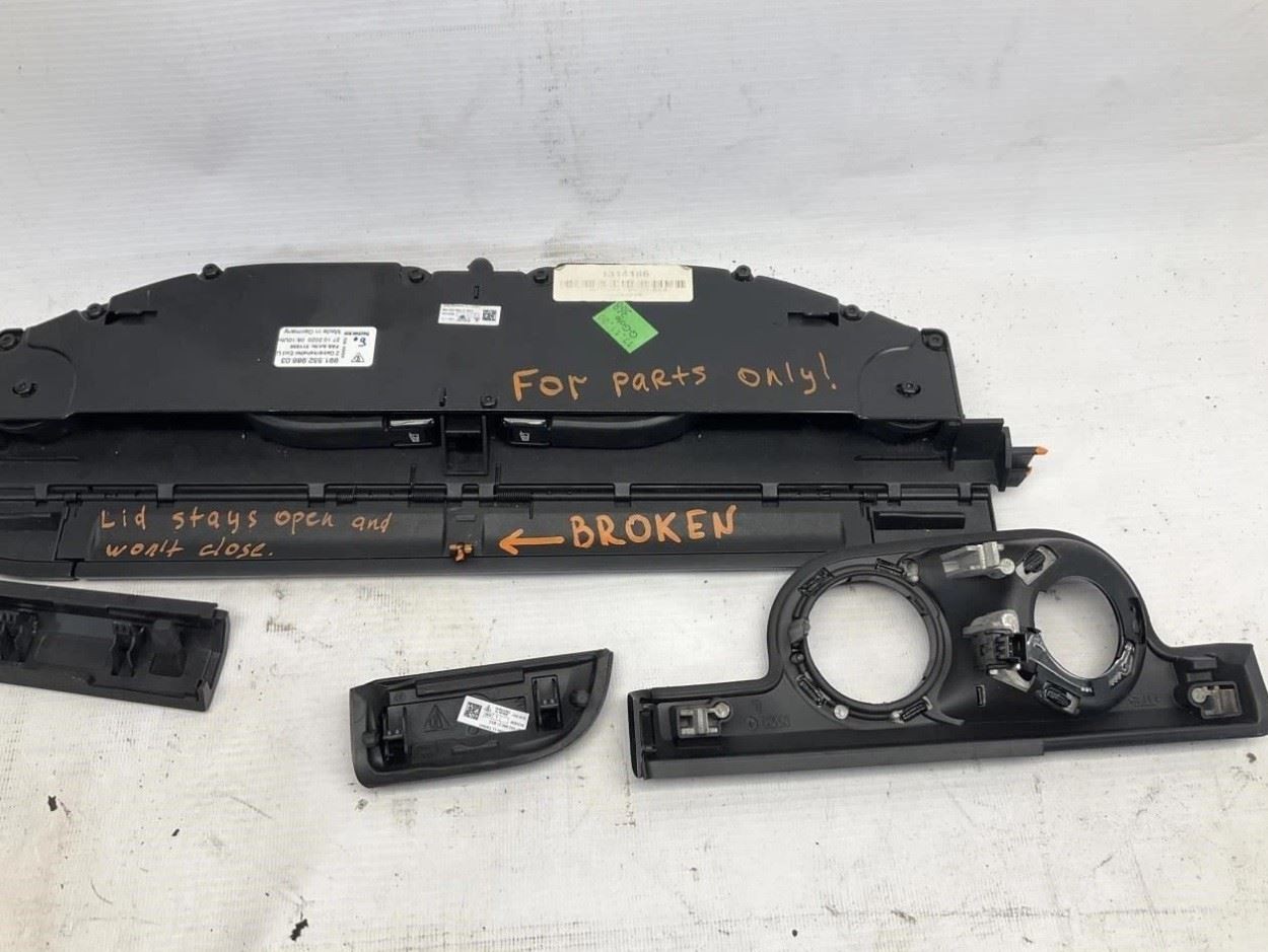 13-24 Porsche 991 718 Boxster Spyder Interior Carbon Cup Holder Trim Moulding N