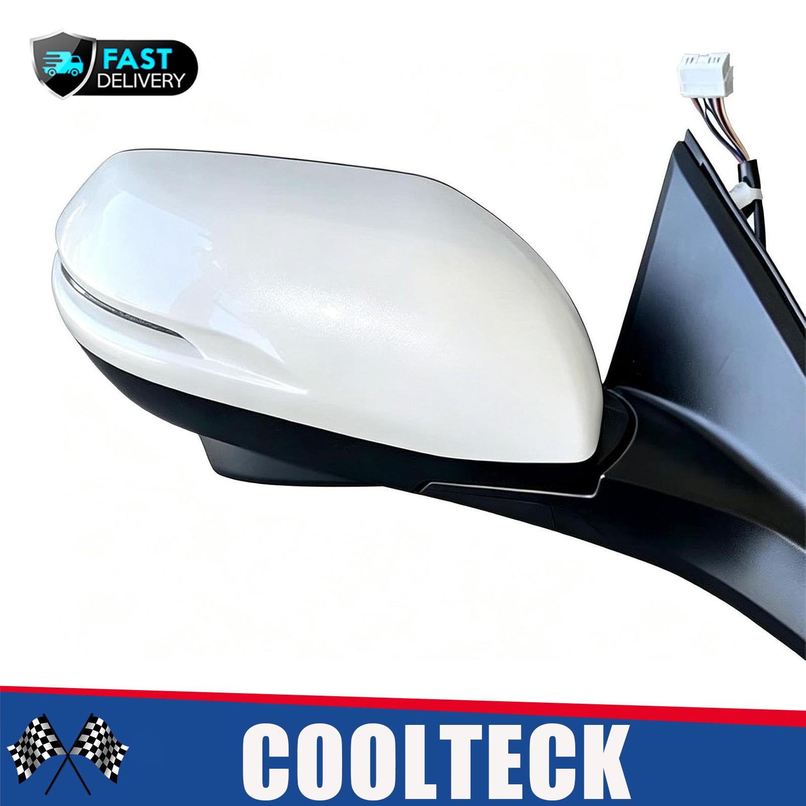 13-PIN Pearl white Passenger Right Side Mirror Fit For 2015 2016 Honda CR-V CRV