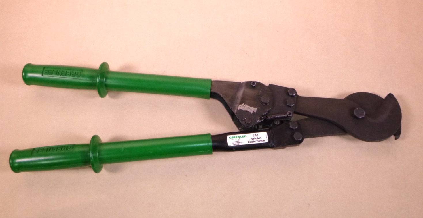 Greenlee 756 Ratchet Cable Cutter, Heavy-Duty, 2\