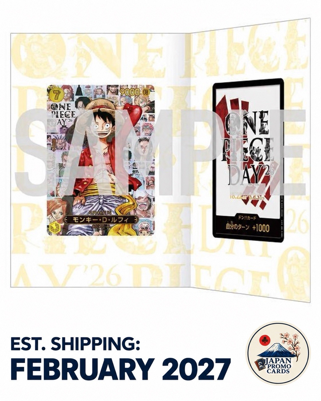 PSL ONE PIECE DAY 2026 Luffy Premium Card Collection Japan