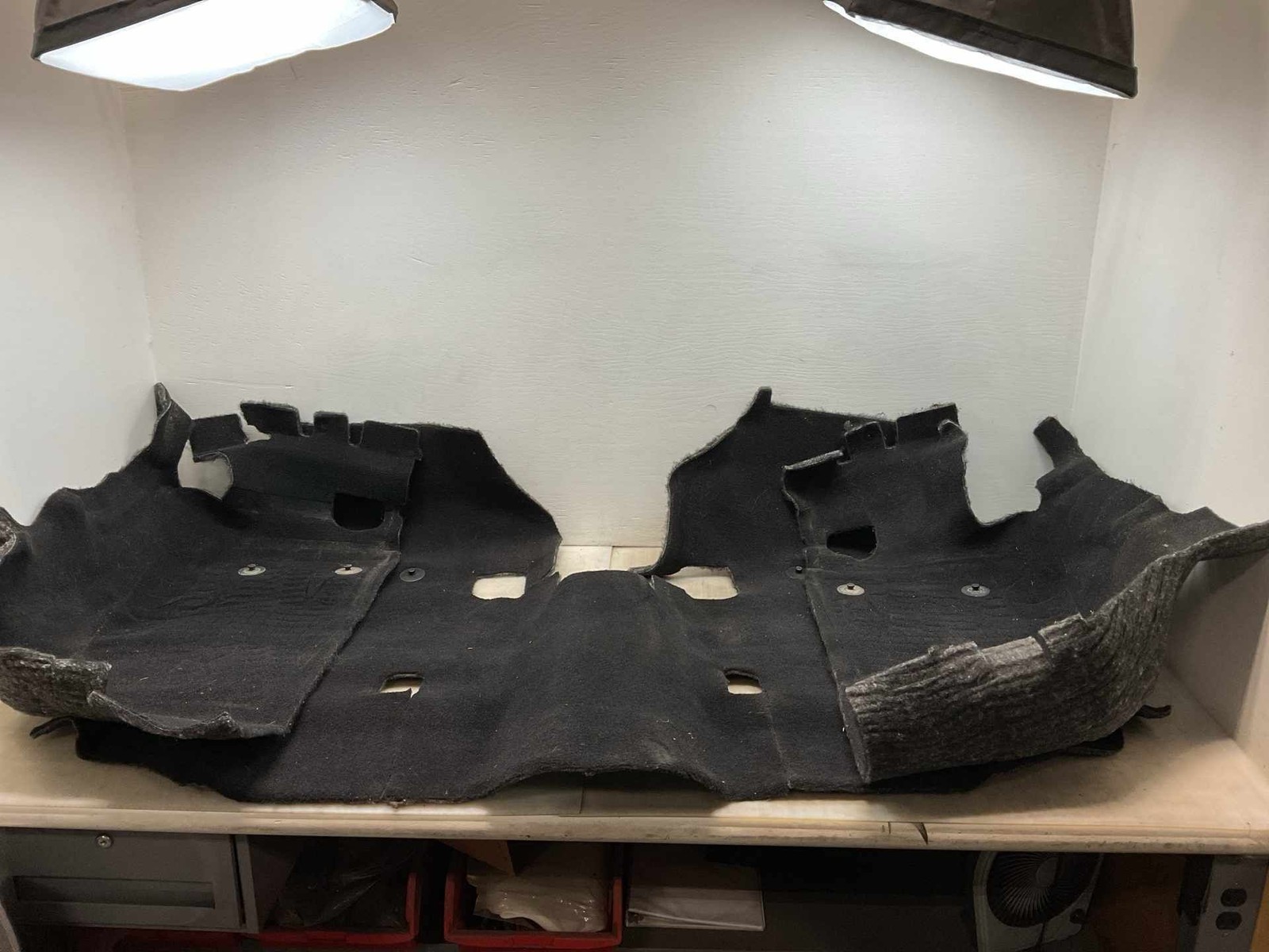 Jeep JK JKU Wrangler OEM 4 Door Front Interior Carpet Set Black 2011-2017