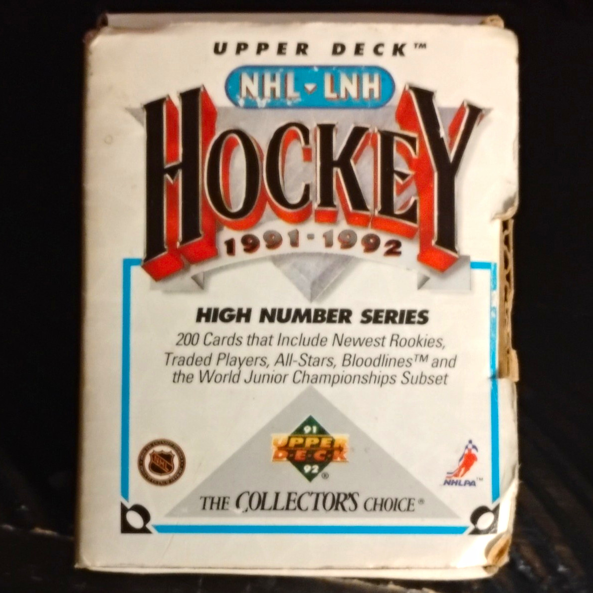 Upper Deck 1991-92 NHL High Number Series 200-Card Set Rookies All-Stars