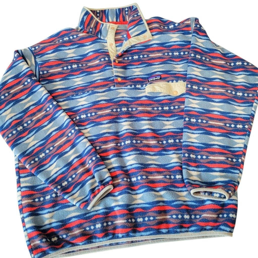 Patagonia // M\'s Lightweight Synchilla Snap-T Fleece Pullover / L / Sumac Red Patagonia // M\'s Lightweight Synchilla Snap-T Fleece Pullover / L / Sumac Red