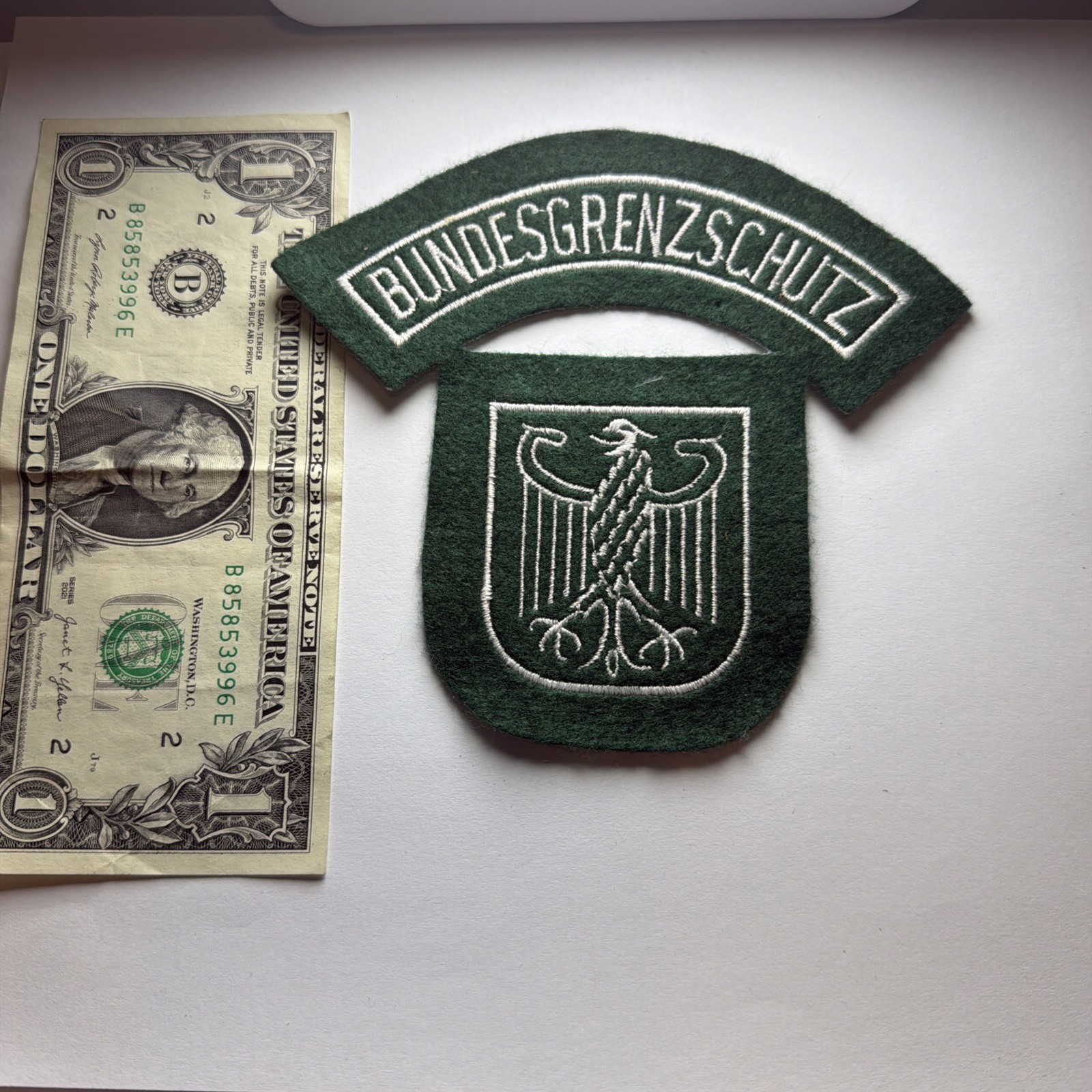 UNCUT West German BGS Bundesgrenzschutz Border Guard Insignia Patch Set NOS UNCUT West German BGS Bundesgrenzschutz Border Guard Insignia Patch Set NOS