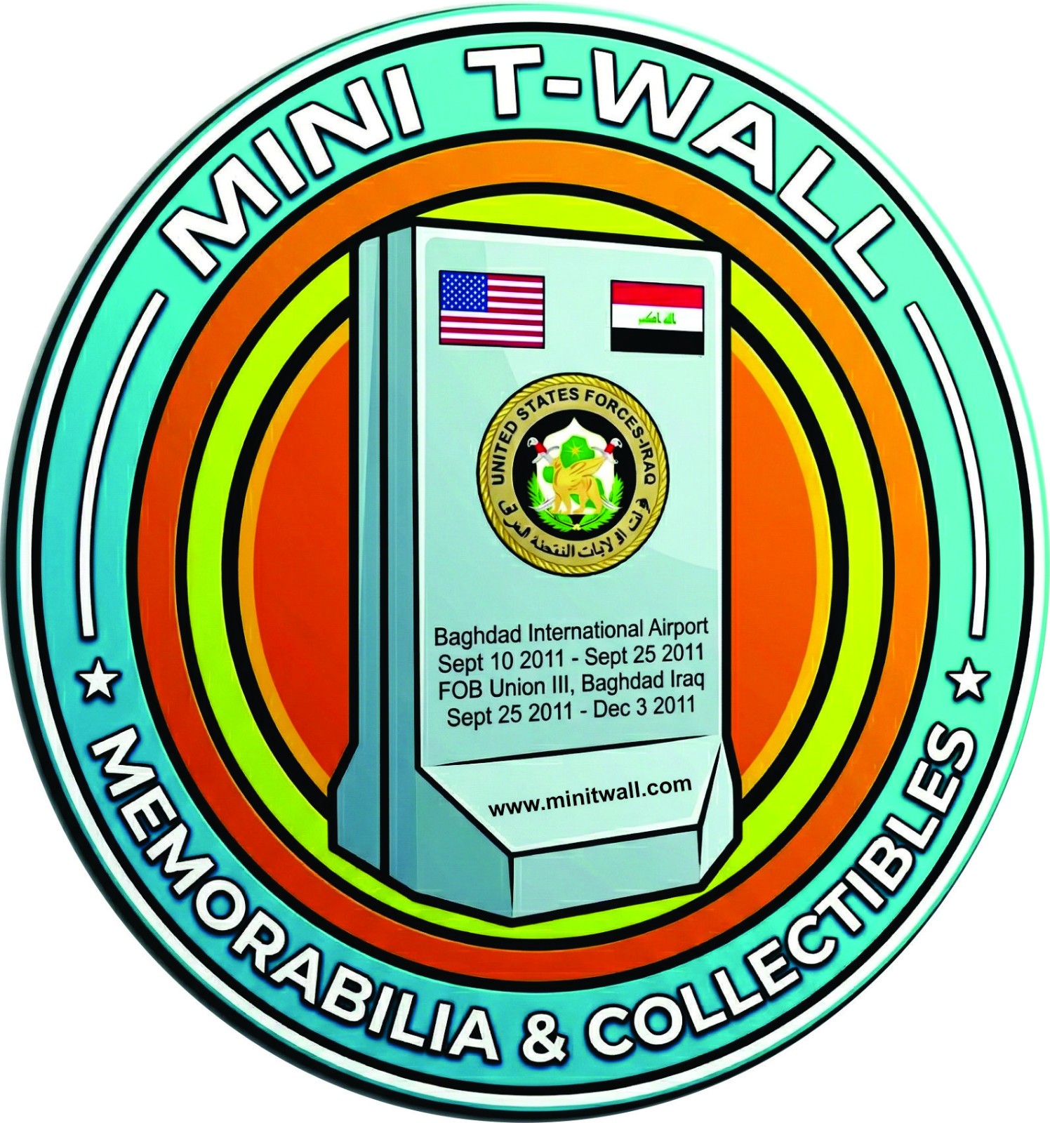 Mini T-wall one side printing with logo + Name