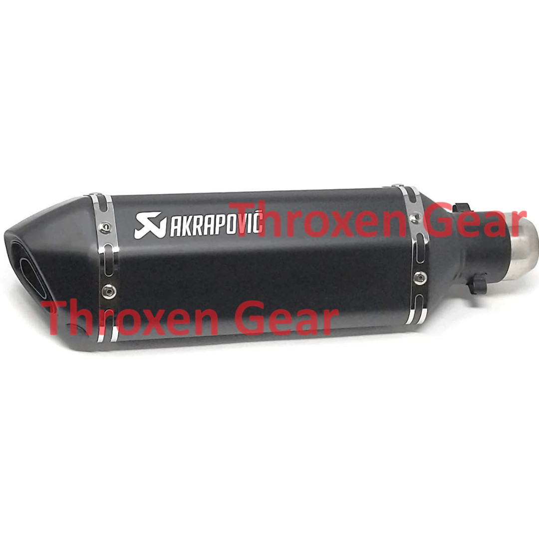 Akrapovic Exhaust 51mm Stainless Steel Slip-On Muffler Universal Fit Silencer