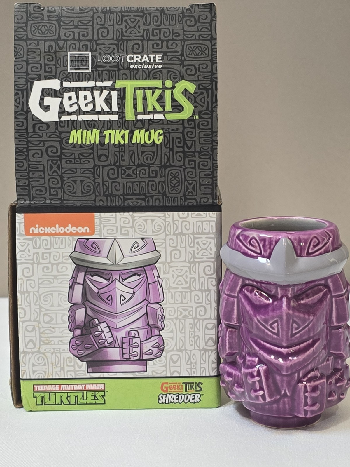 RARE Geeki Tikis Shredder Mini Muglet TMNT Loot Crate Exclusive Shot Glass