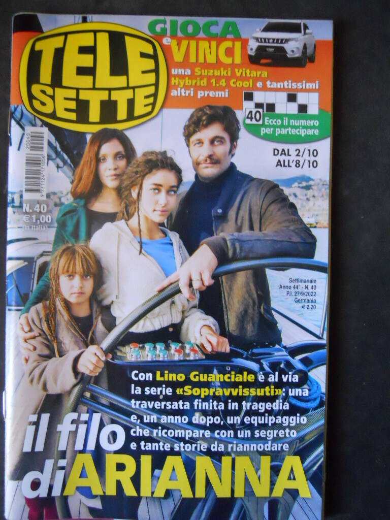 TELESETTE 40 2022 LINO GUANCIALE SERENA ROSSI FRANCESCO VECCHI [P38]