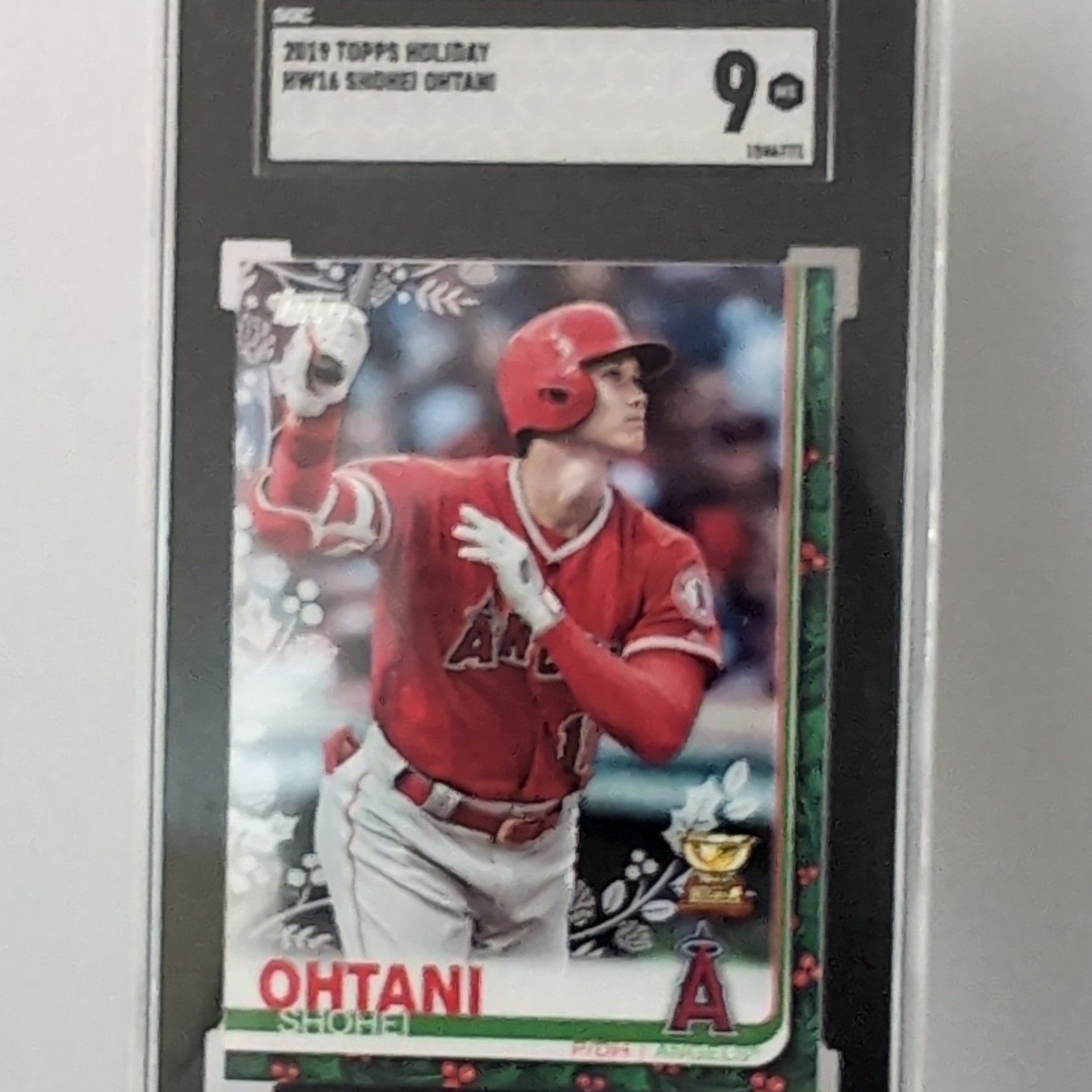 Topps 2019 Holiday Shohei Ohtani Los Angeles Angels #HW16 SGC 9 Topps 2019 Holiday Shohei Ohtani Los Angeles Angels #HW16 SGC 9