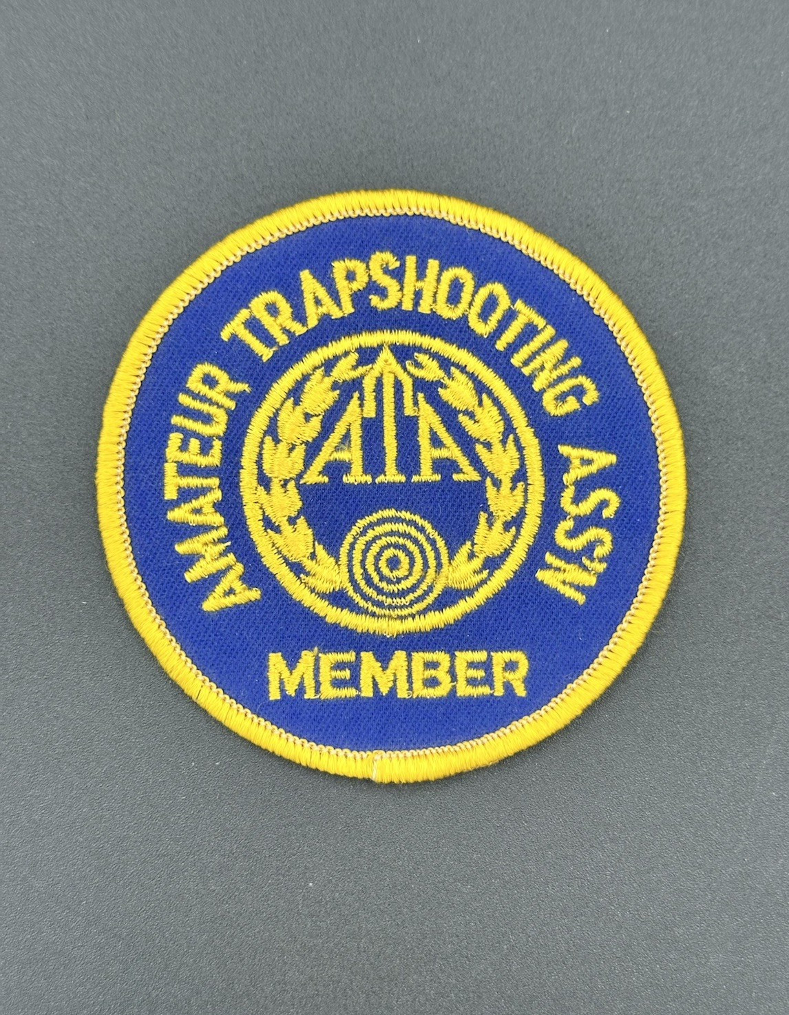 Vintage Amateur Trapshooting Association Sew On Patch Embroidered 1980\'s