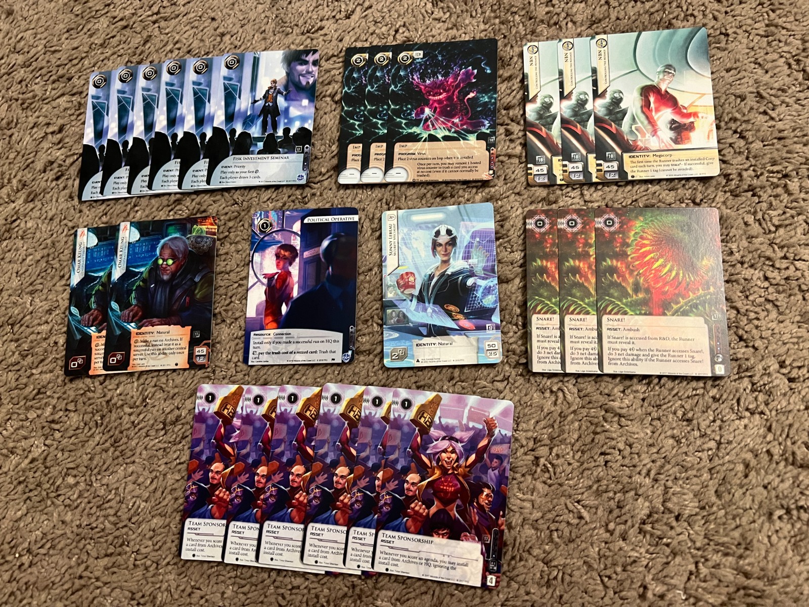 Android Netrunner 25 Promo Cards NM Unplayed NBN Snare Political Operative more Android Netrunner 25 Promo Cards NM Unplayed NBN Snare Political Operative more