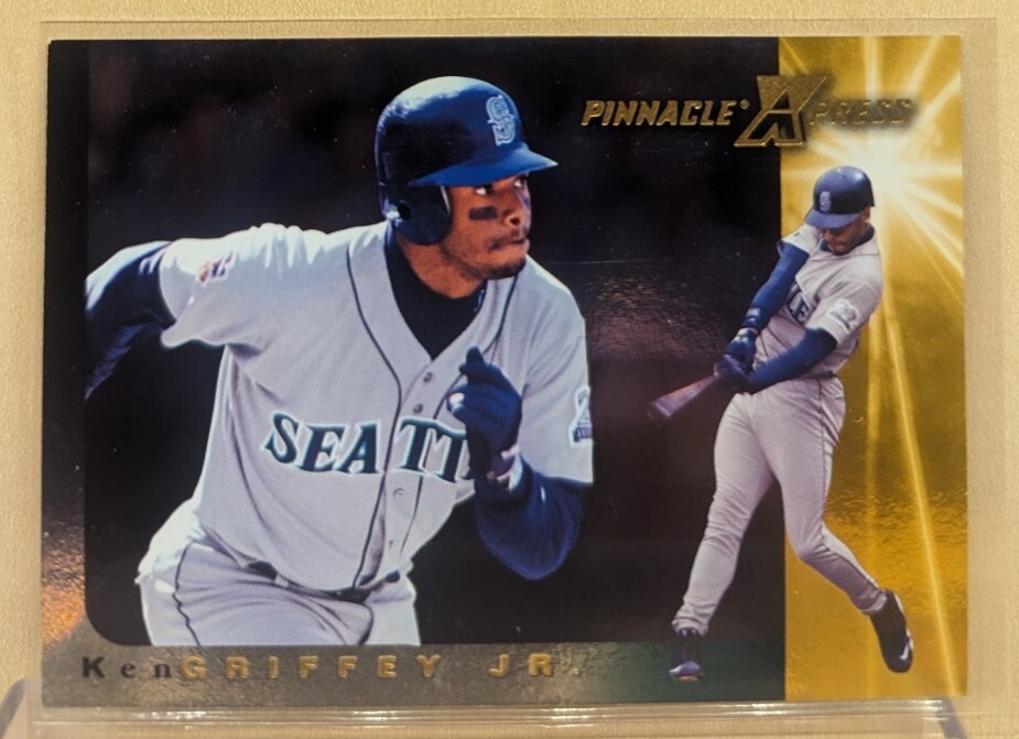 1997 Pinnacle X-Press MEN OF SUMMER #7 Ken Griffey Jr  HOF RARE PARALLEL