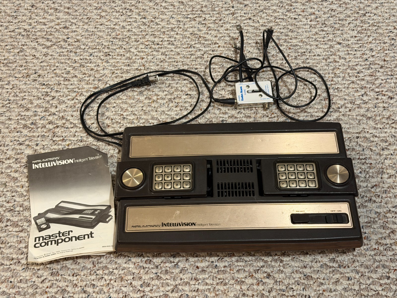 Mattel Electronics Intellivision Home Console Complete Tested Working BU