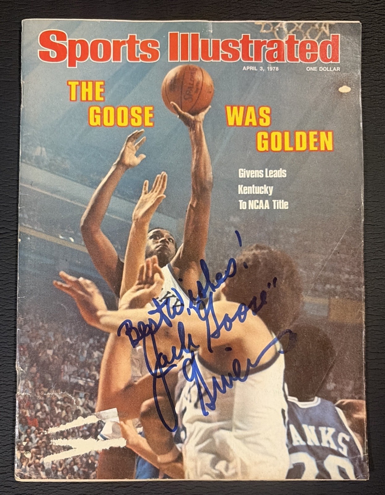 1978 Apr Jack Givens Mark Aguirre Signed Basketball Sports Illustrated Magazine