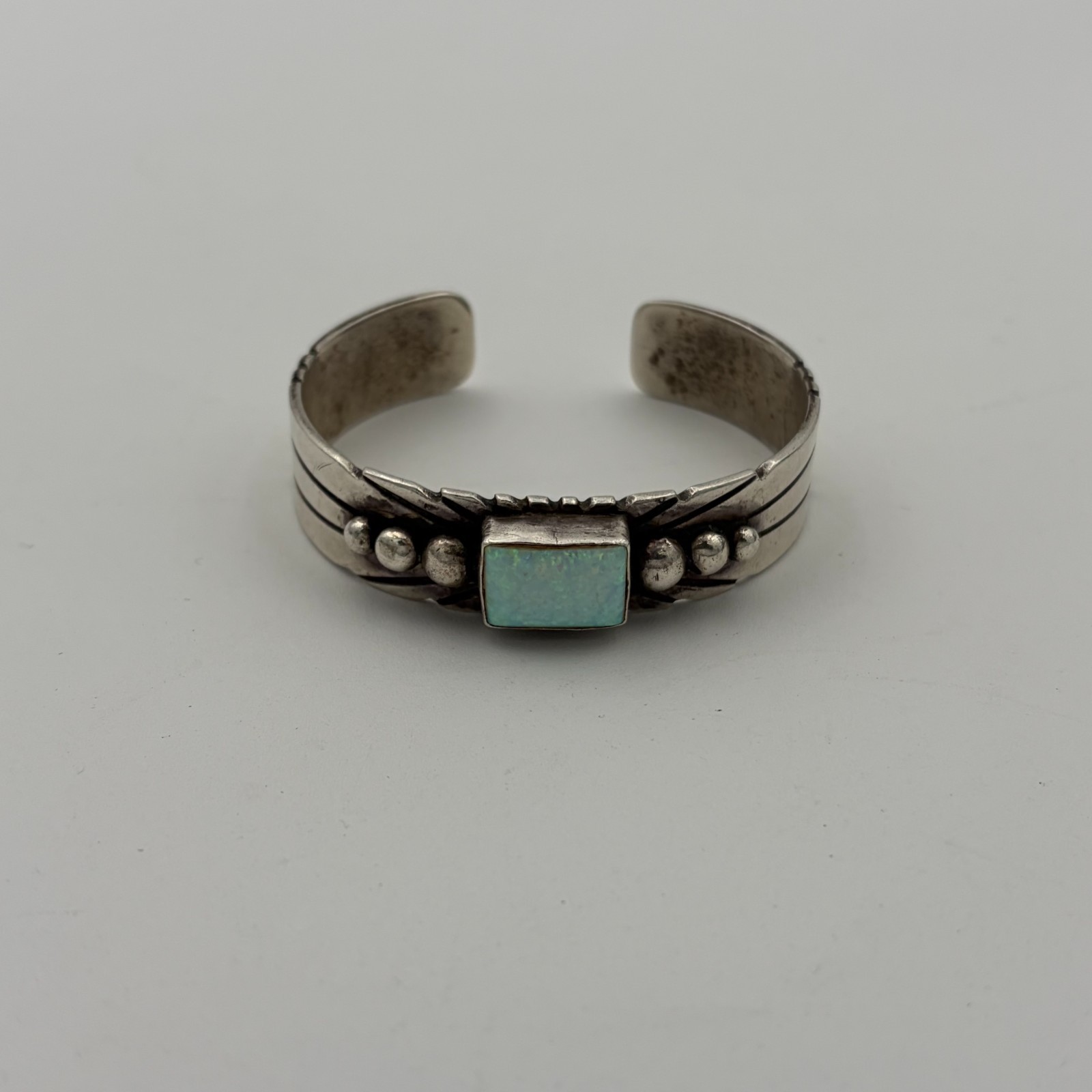 Lorenzo James Navajo Sterling Silver Hand Crafted Cuff Bracelet Lorenzo James Navajo Sterling Silver Hand Crafted Cuff Bracelet