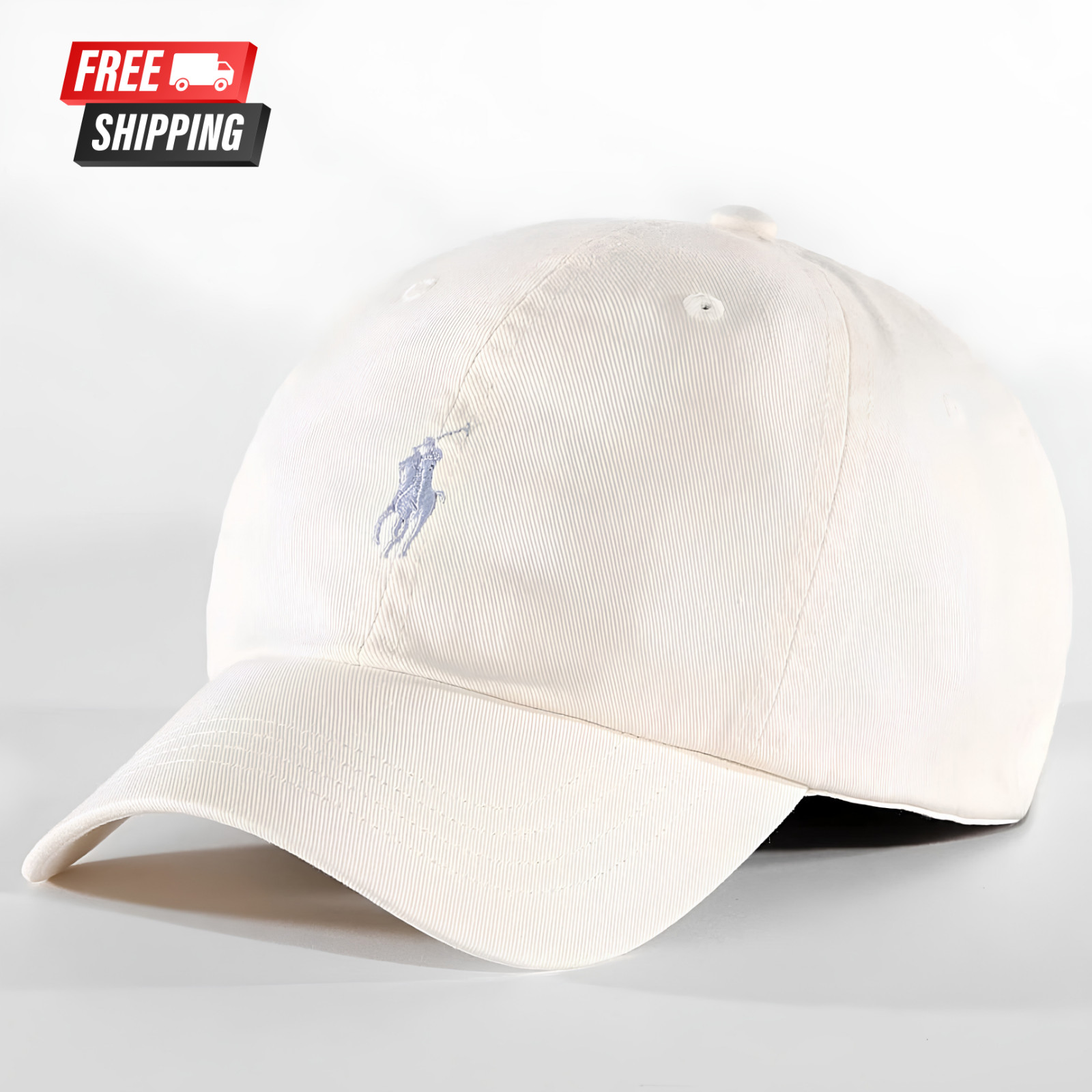 Polo Ralph Lauren Cotton Chino Baseball Cap Beige, Adjustable