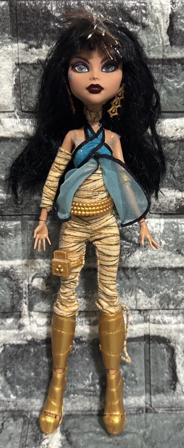 Mattel Monster High Cleo de Nile First Wave Doll w Accessories Great Condition