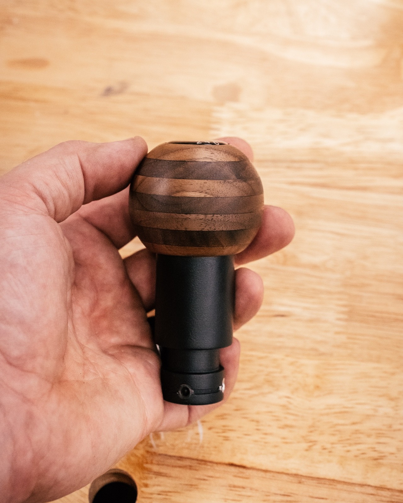 PORSCHE 924/944/968 Vintage Inspired Wood shift knob manual 6 Speed Decal top