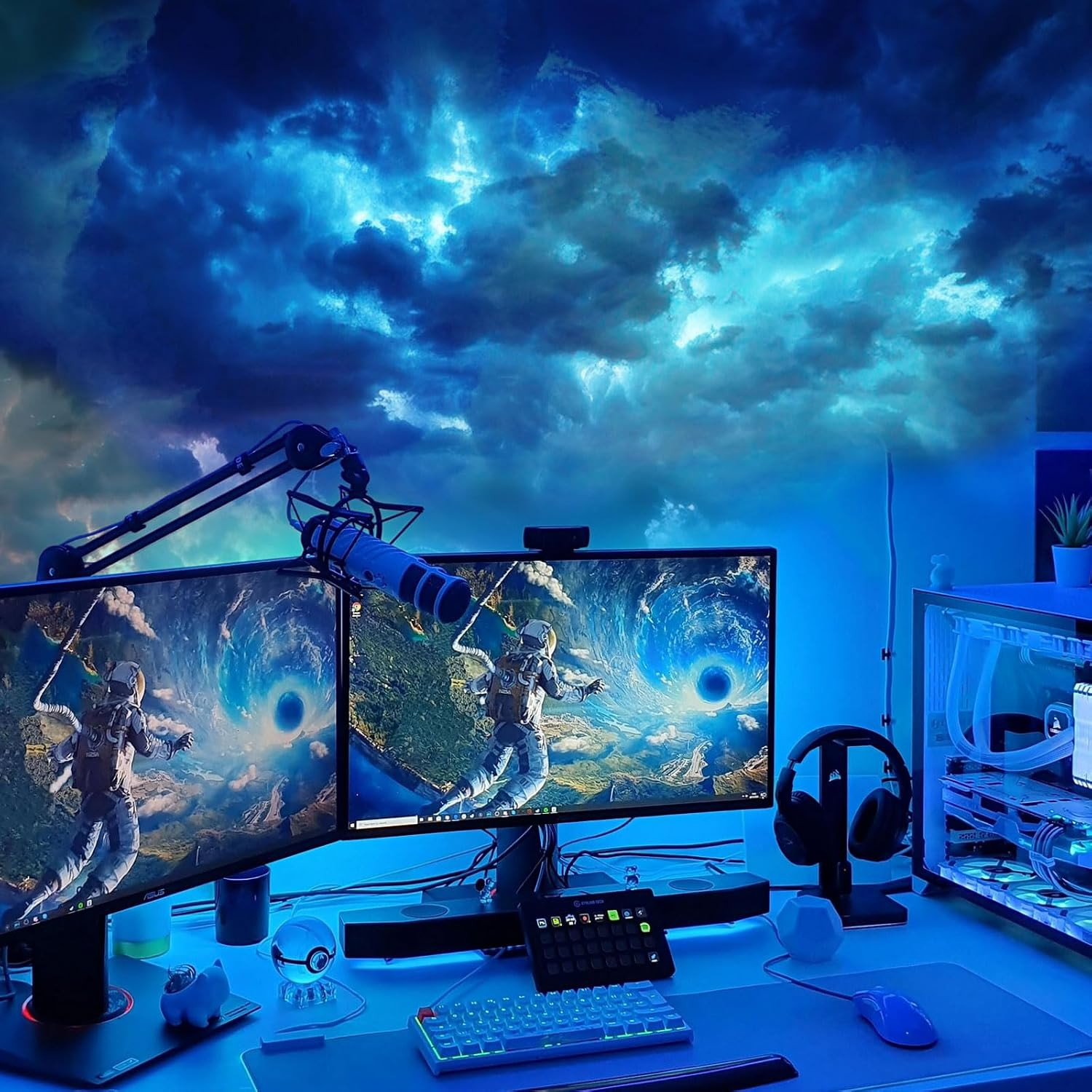 3D Thundercloud Ceiling Light, 16.4FT