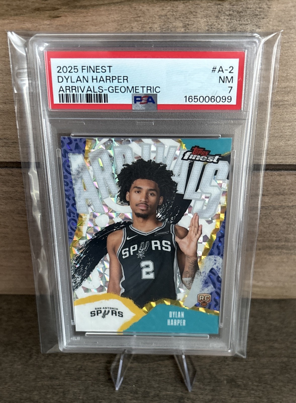 2025-26 Topps Finest - Arrivals Dylan Harper #A-2 Geometric Refractor (RC) 2025-26 Topps Finest - Arrivals Dylan Harper #A-2 Geometric Refractor (RC)