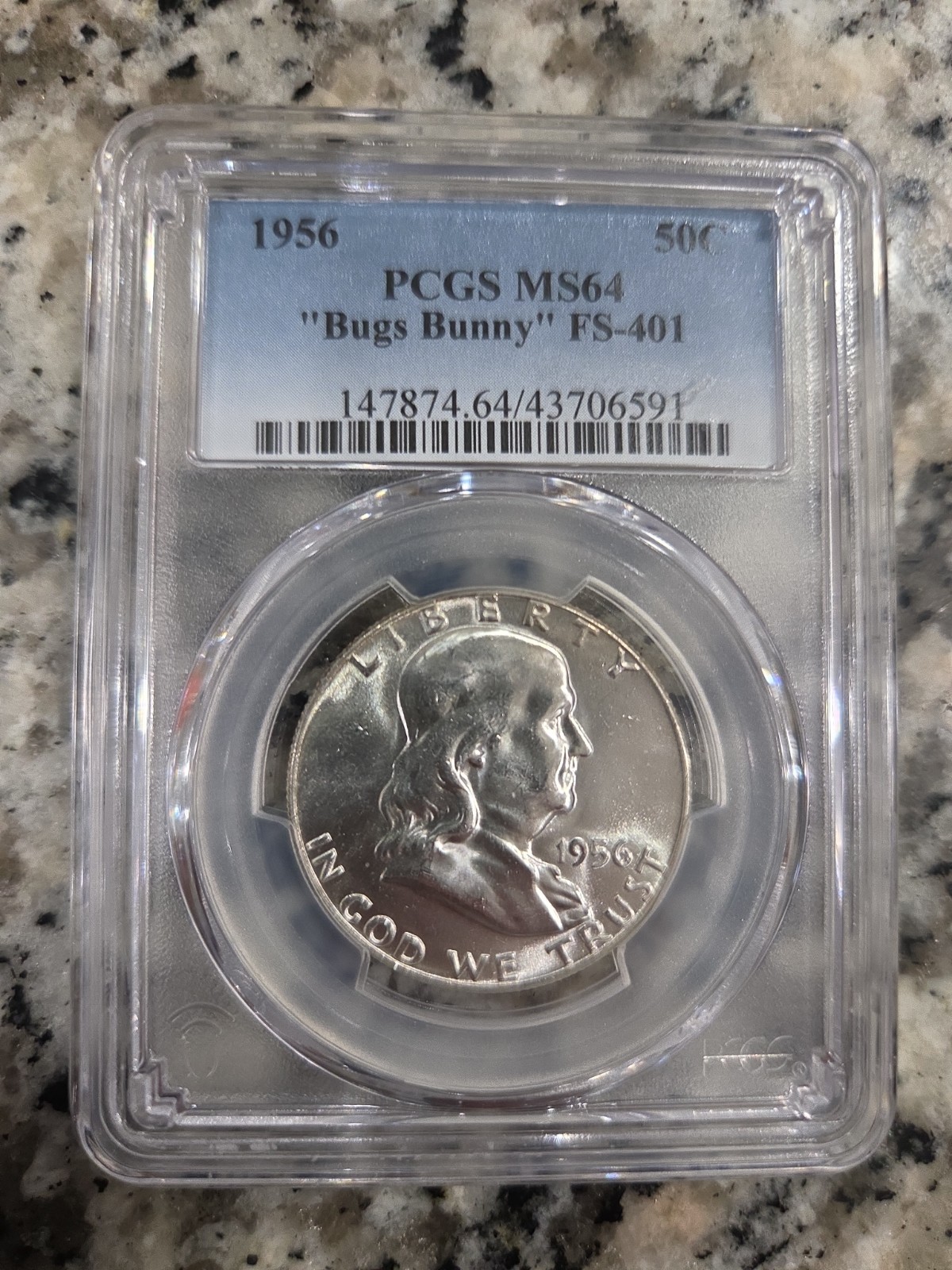 RARE 1956 BENJAMIN FRANKLIN PCGS RARE 1956 BENJAMIN FRANKLIN PCGS