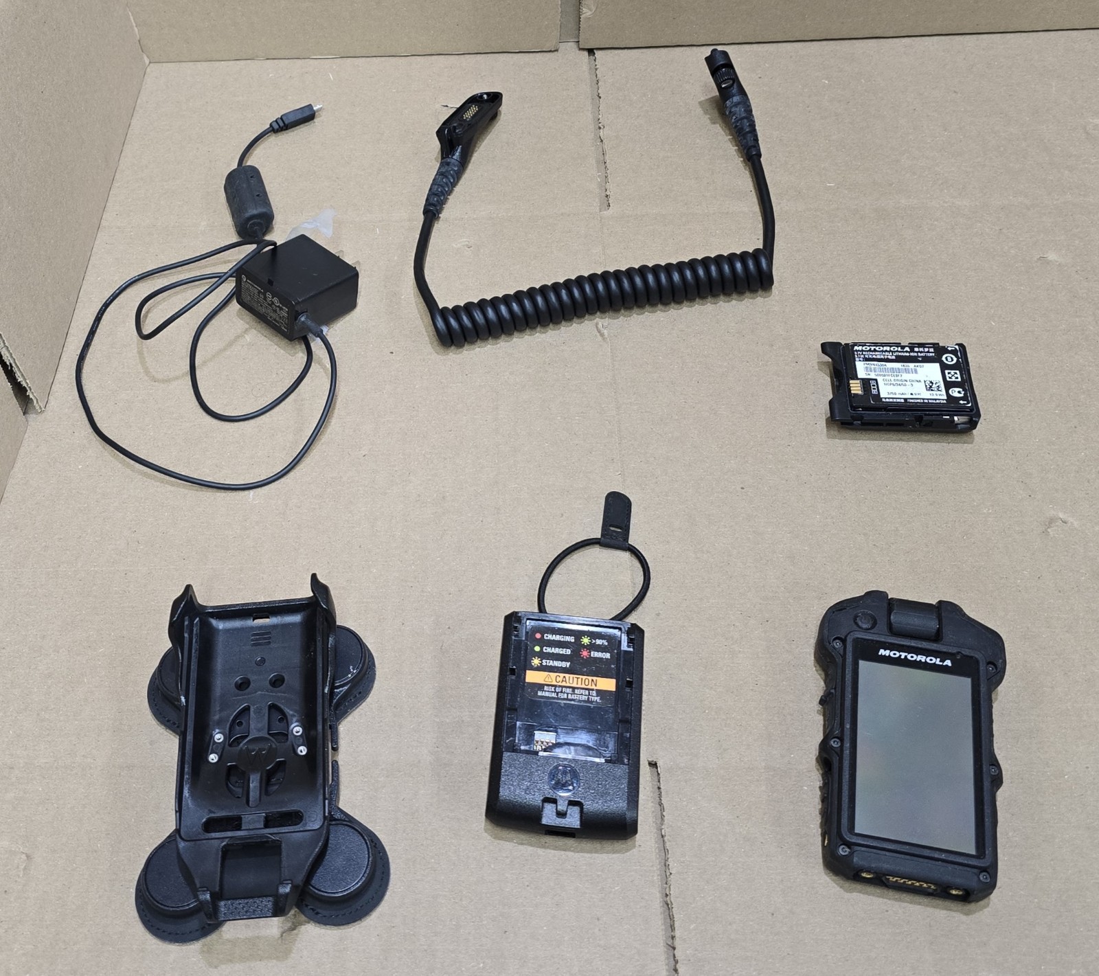 Motorola Si500 M7001A Video Speaker Microphone Body Camera With Accessories Lot3
