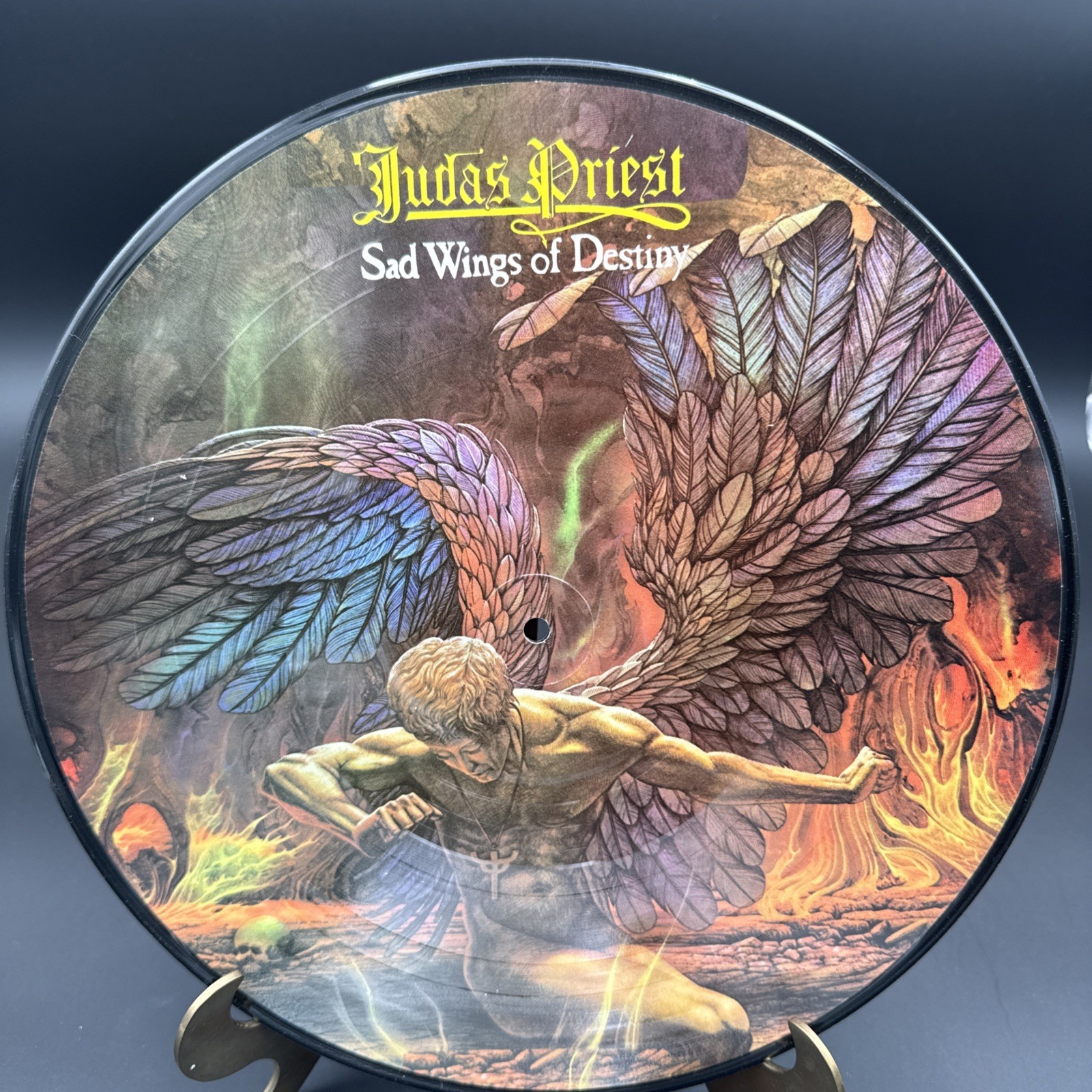 Judas Priest Sad Wings of Destiny Picture Disc LP Vinyl 1983 France - One Owner Judas Priest Sad Wings of Destiny Picture Disc LP Vinyl 1983 France - One Owner