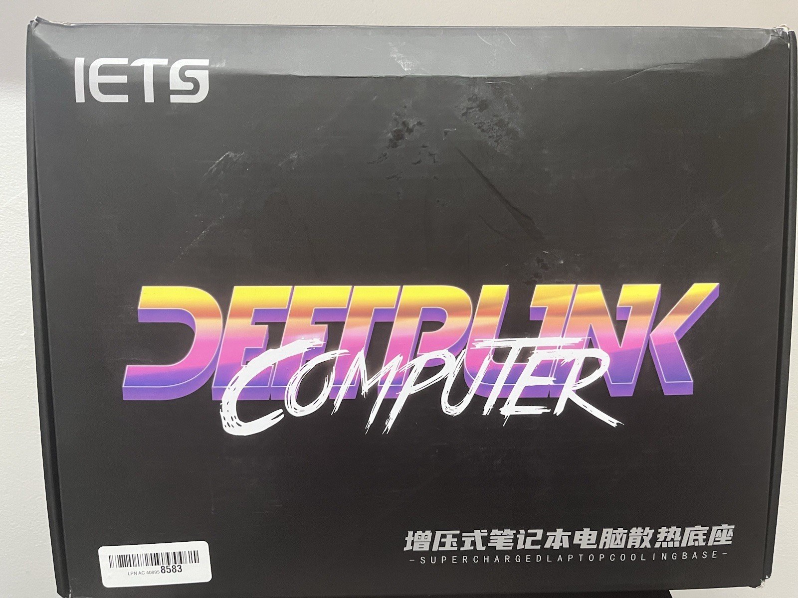 IETS GT600 14.1-19.3in Laptop Cooling Pad Equipped Gigantic Turbo-Fan 5.5in 3USB