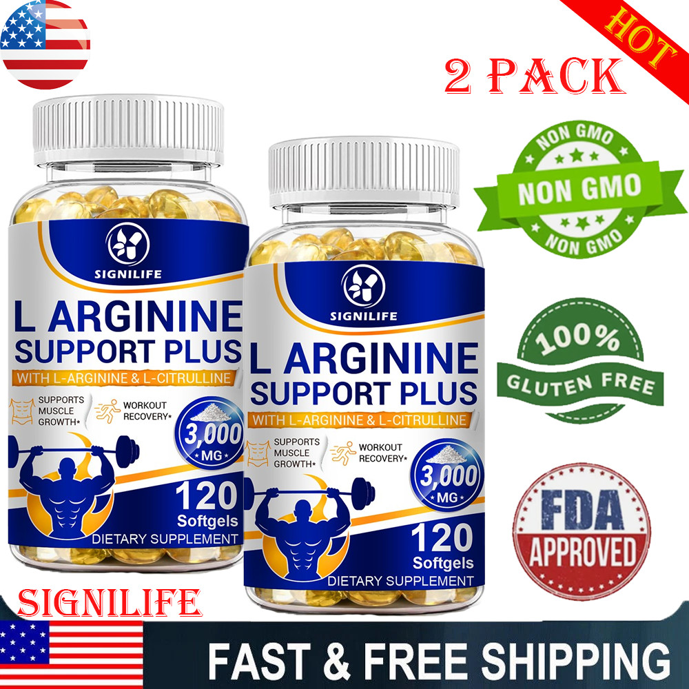 Nitric Oxide Booster L-Arginine, L-Citrulline 3000mg 240 Capsule HIGHEST POTENCY