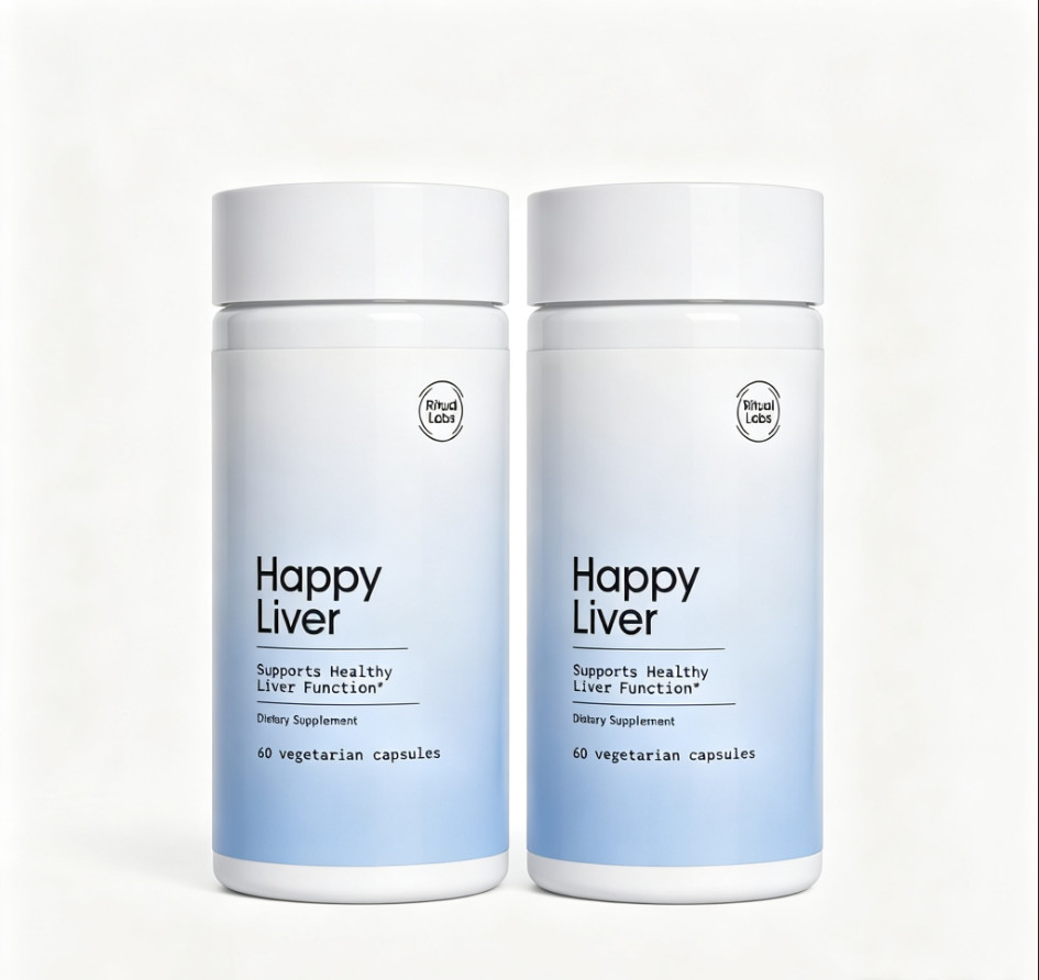 2Pcs Happy Liver by Ritual Labs 60 Vegetarian Cap Dietary Supplement Healthy