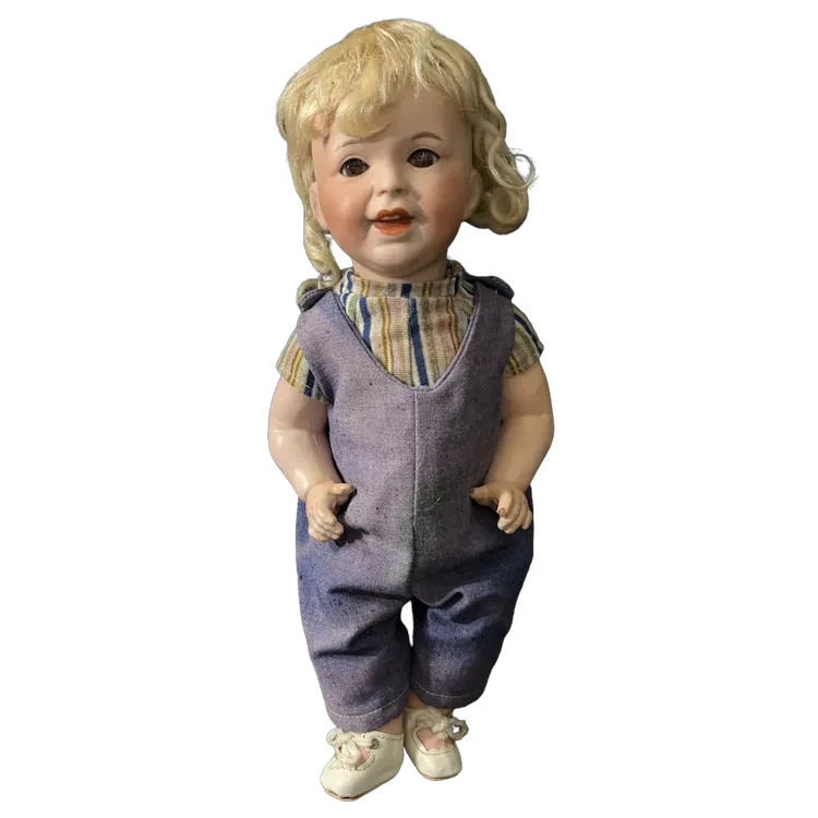 Antique French SFBJ 236 Laughing Jumeau Bisque Baby Doll 14\ Antique French SFBJ 236 Laughing Jumeau Bisque Baby Doll 14\