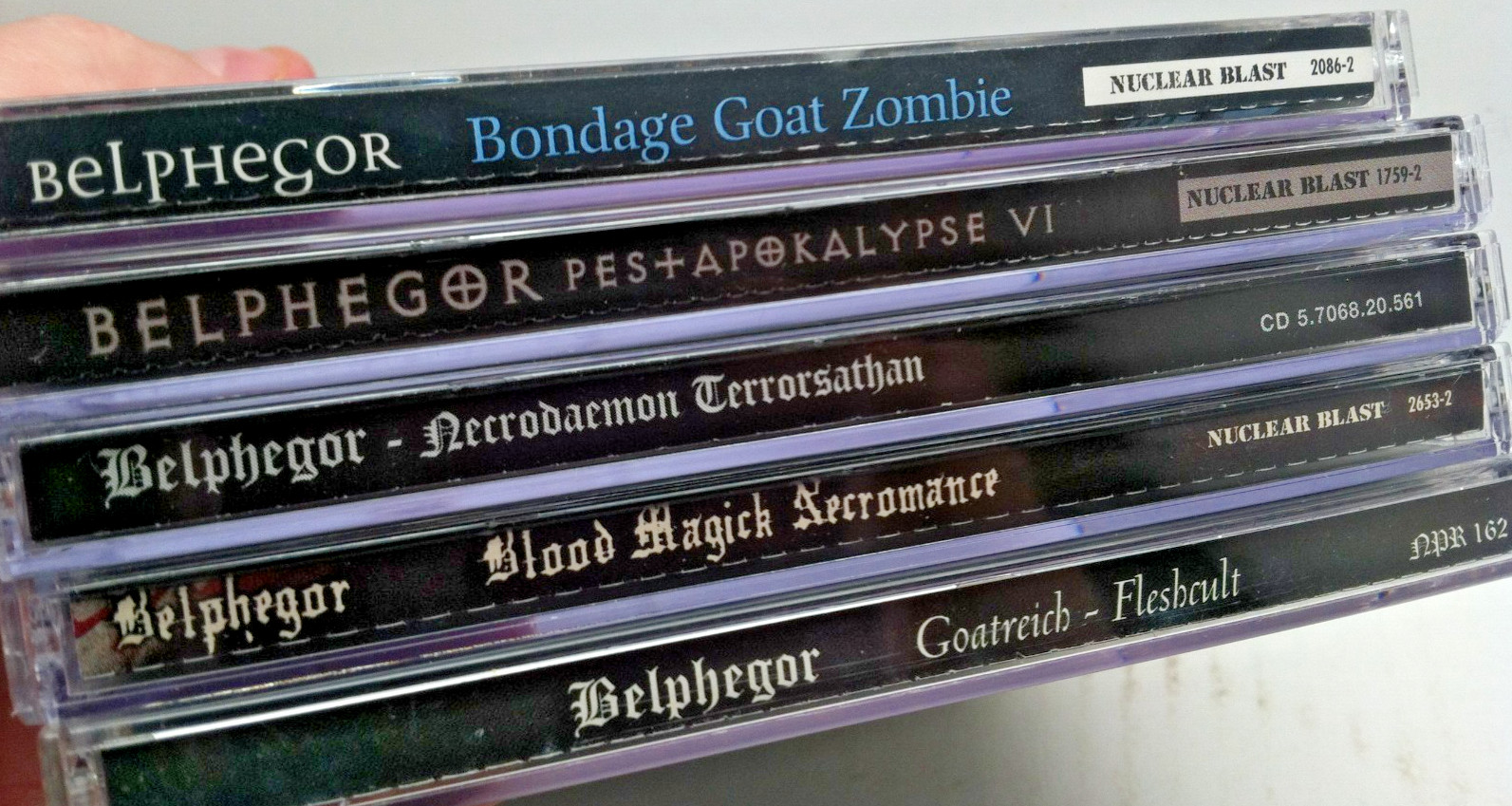 ALL Belphegor CD Lot : Goatreich- Fleshcult, Bondage Goat Zombie ... Black Metal