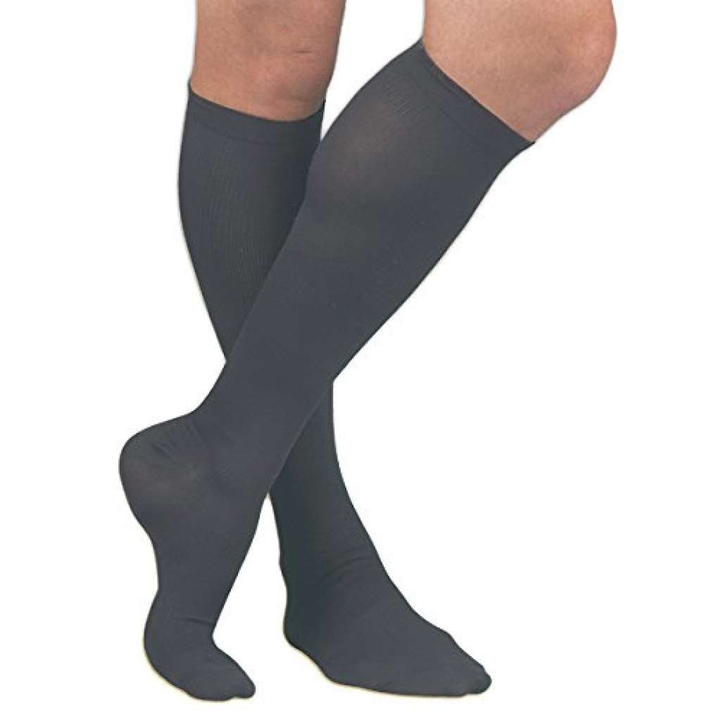 Activa Men\'s Dress Socks 20-30mmHg Black Medium