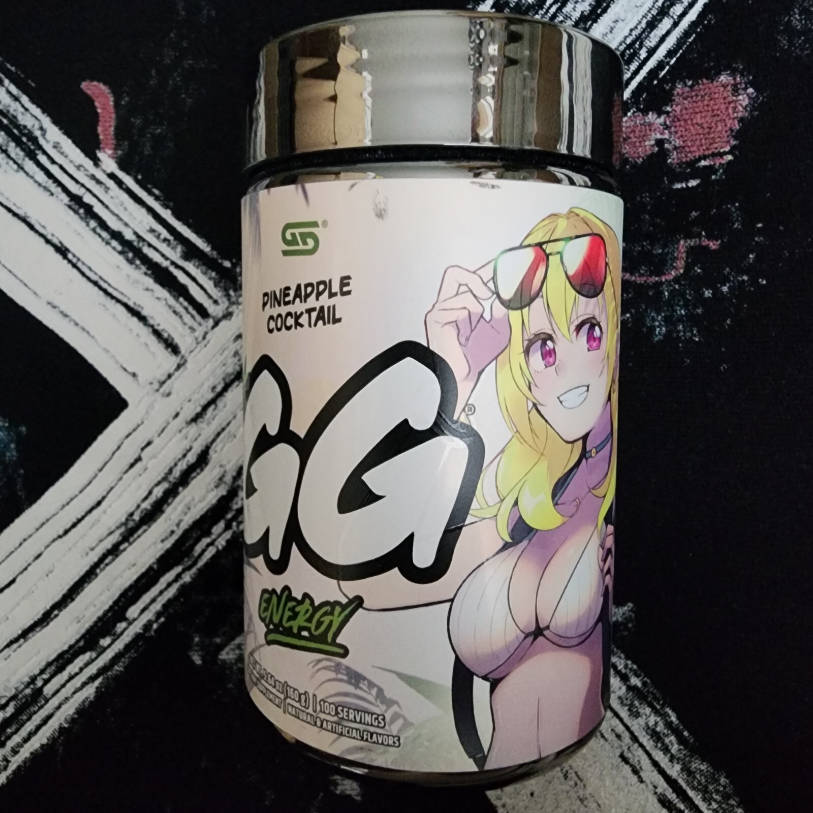 Gamersupps Pineapple Cocktail 1:10 Chance Tub Limited Edition Tub Sealed Gamersupps Pineapple Cocktail 1:10 Chance Tub Limited Edition Tub Sealed