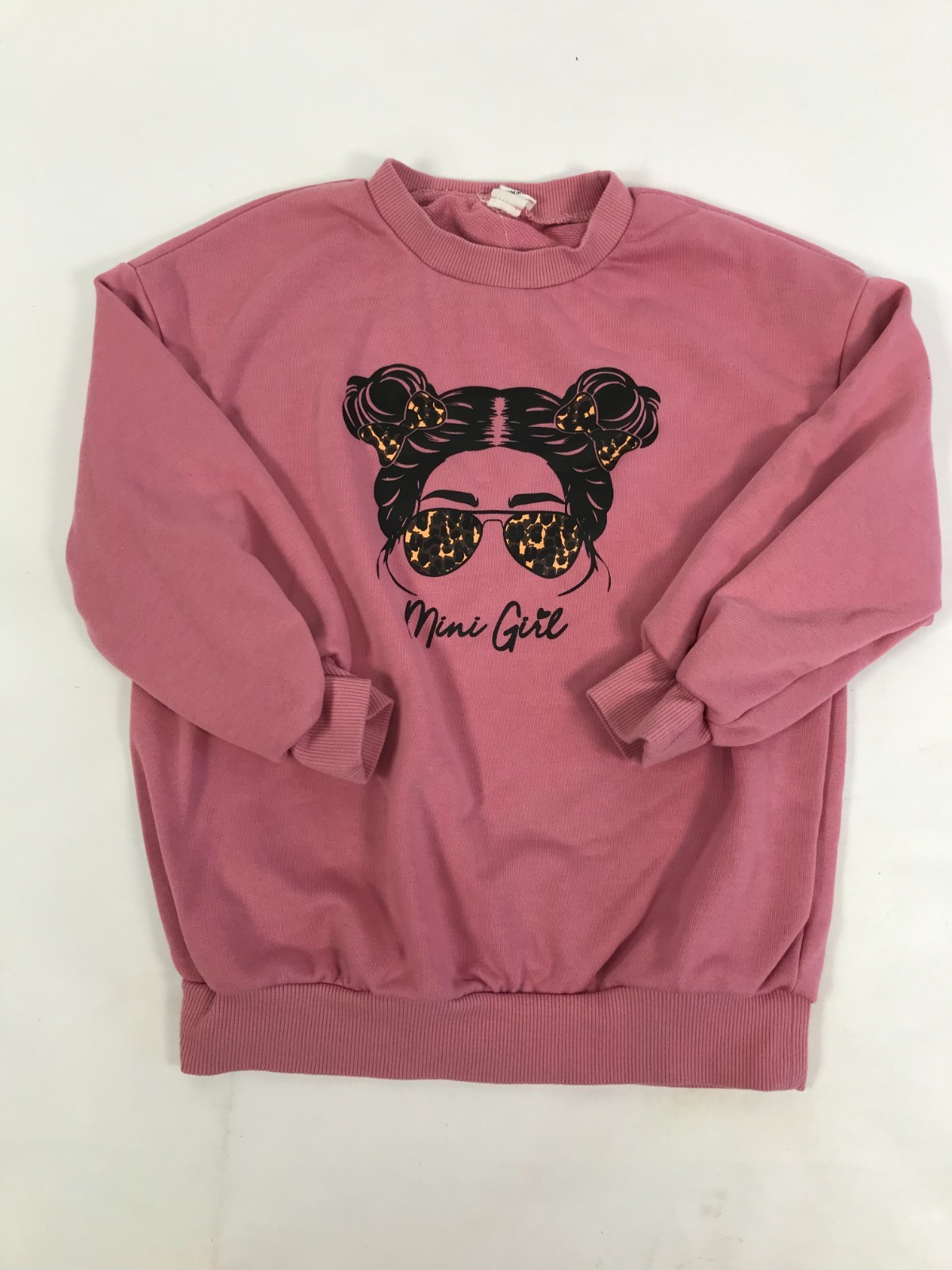 Shein Girls Pink Sweatshirt Pullover Long Sleeve Size 6Y