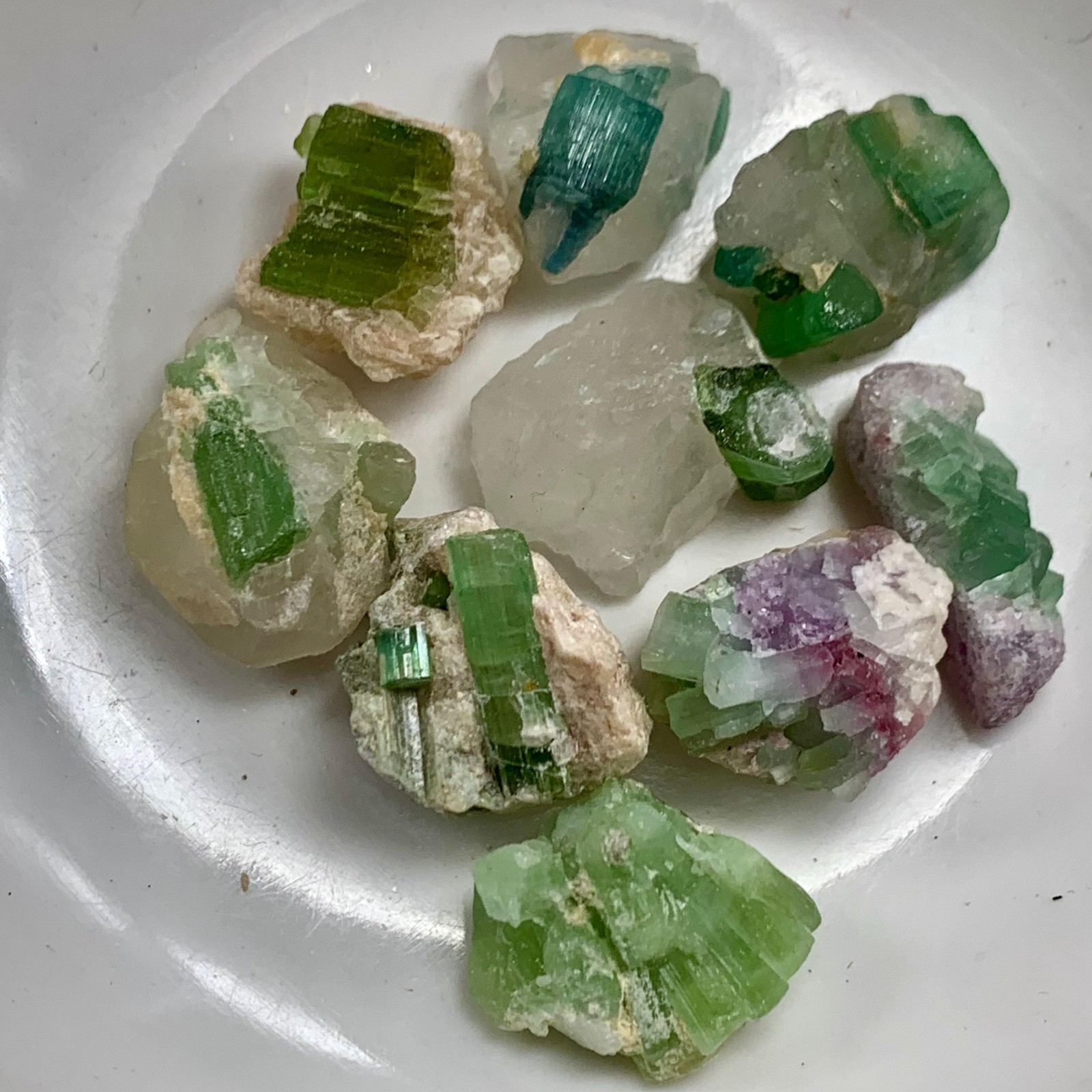 134 CT Terminated Natural lot of Tourmaline Crystals Bunch Specimen @ Afghan 134 CT Terminated Natural lot of Tourmaline Crystals Bunch Specimen @ Afghan