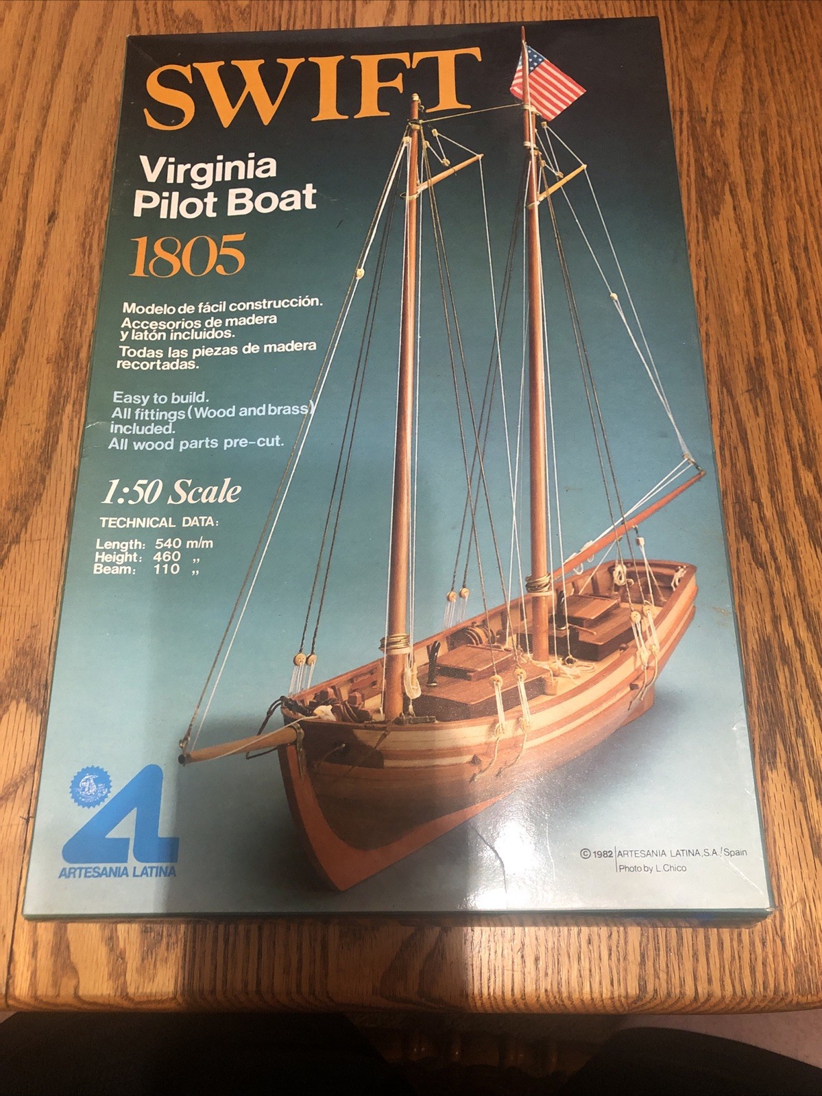 Artesania Latina Swift Virginia Pilot Boat 1805 1:50 Scale Model Kit For Parts Artesania Latina Swift Virginia Pilot Boat 1805 1:50 Scale Model Kit For Parts