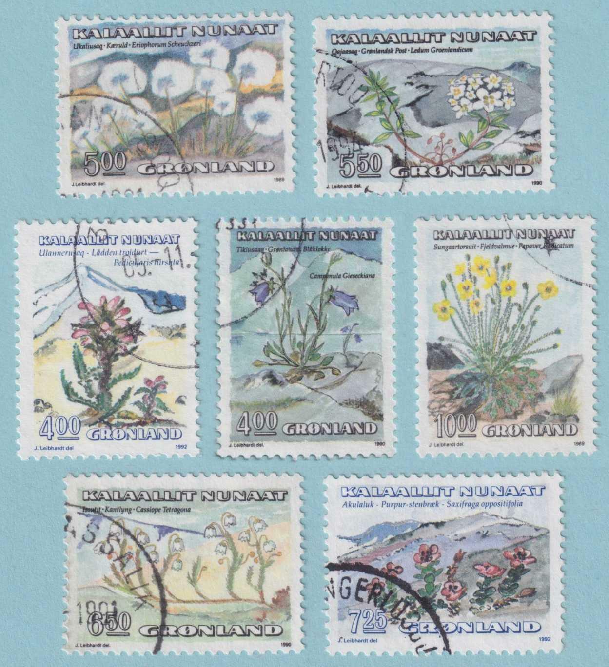 GREENLAND 189 - 196  USED - #195 NOT ISSUED - NO FAULTS VERY FINE - X684