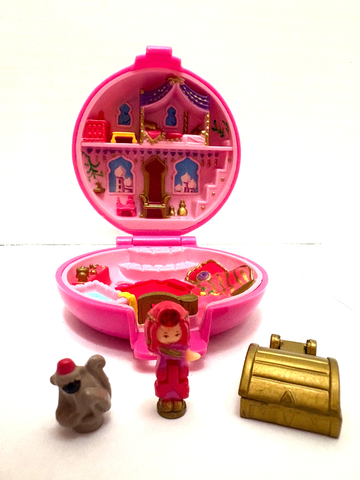 VTG 1992 Bluebird Polly Pocket Jeweled Palace Ruby Paradise 100% COMPLETE