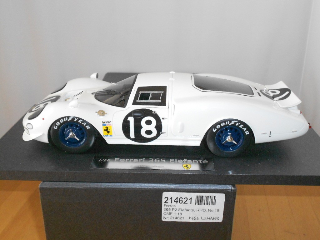 Extremely Rare Cmf 1/18 Ferrari 365 P2 Elefante 18 Le Mans 24H 1966 80417