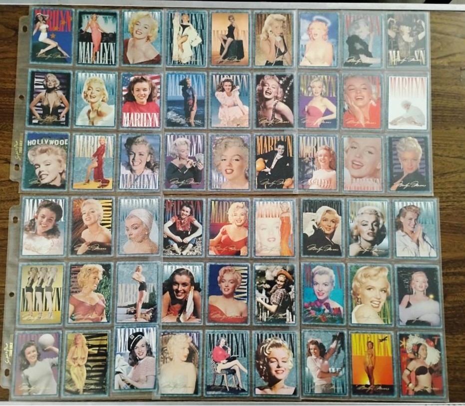 Marilyn Monroe Complete Mint Set 100 Sports Time Cards Co 1993 +  21 Pc Bonus
