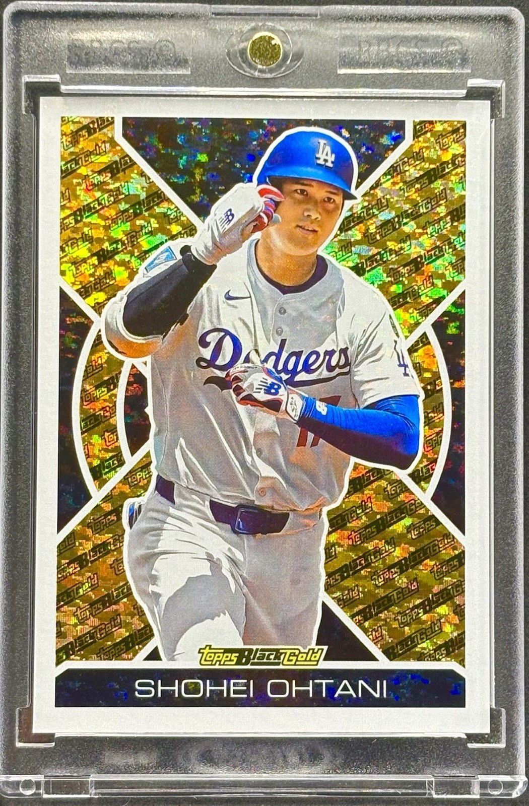 Shohei Ohtani  GOLD SHIMMER FOIL REFRACTOR TOPPS DODGERS