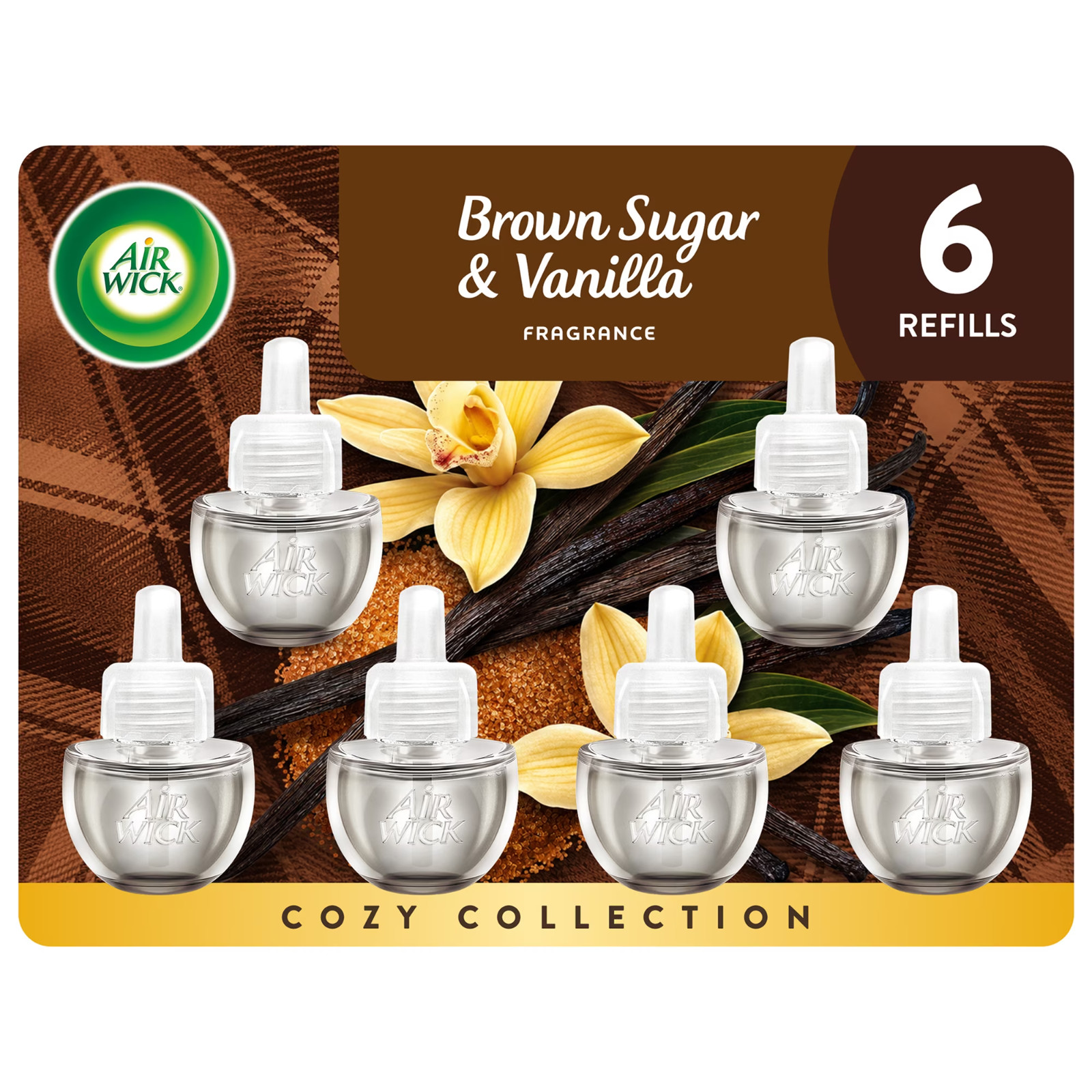 Air Wick Plug-in Scented Oil Warmer Air Freshener Refills, Brown Sugar & Vanilla Air Wick Plug-in Scented Oil Warmer Air Freshener Refills, Brown Sugar & Vanilla