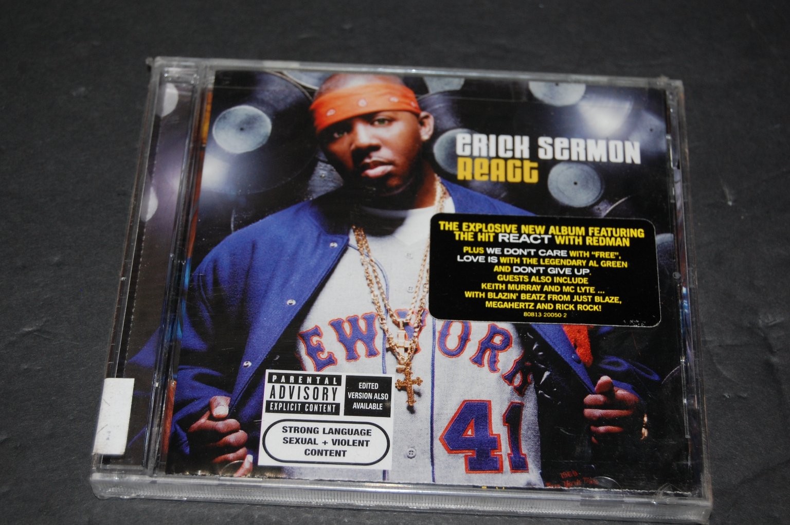 Erick Sermon – React CD 2002 Hip Hop J Records Feat. Redman Keith Murray