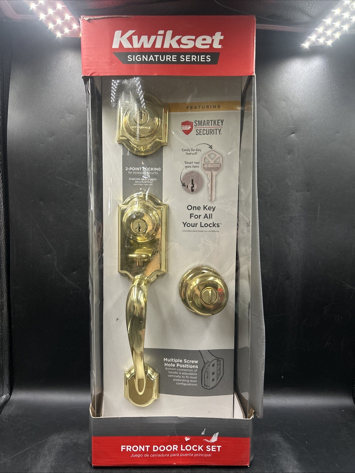 Kwikset, 95530-017, Front Door Lock Set, Polished Brass Kwikset, 95530-017, Front Door Lock Set, Polished Brass