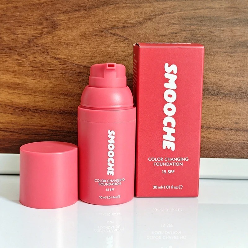 SMOOCHE Liquid Foundation SPF15 Color Changing Skin Tone Adaptive Makeup usa SMOOCHE Liquid Foundation SPF15 Color Changing Skin Tone Adaptive Makeup usa