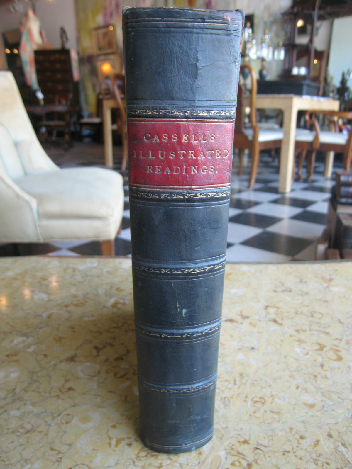1860’s Era/Antique Cassell's Illustrated Readings 2 Volumes in Single Bound