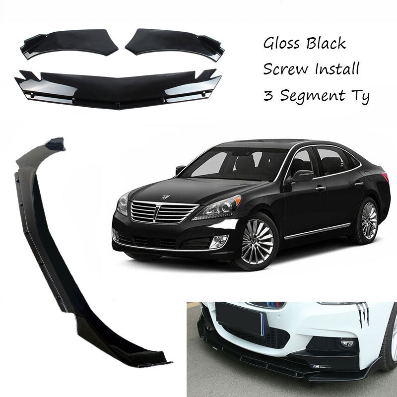 Add-on Universal Front Bumper Lip Spoiler Fit For Hyundai Equus 2011-2016 Add-on Universal Front Bumper Lip Spoiler Fit For Hyundai Equus 2011-2016