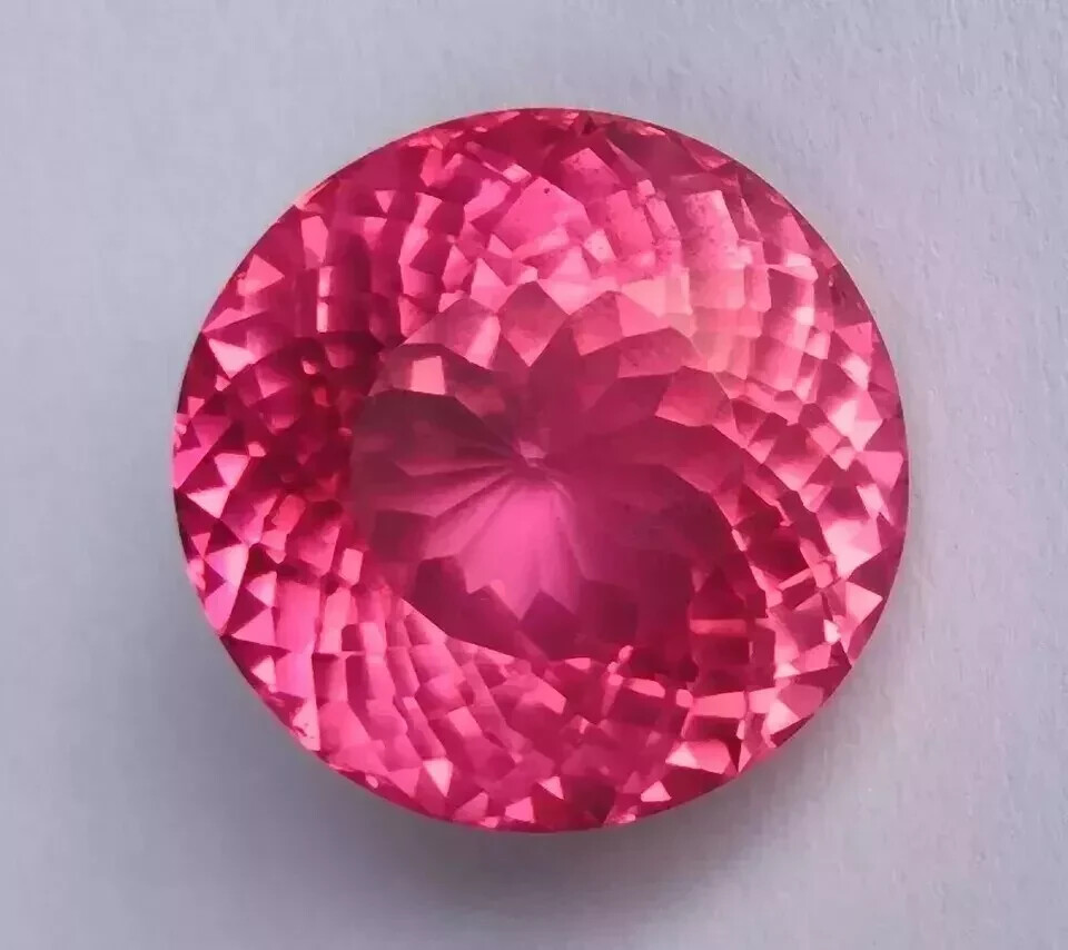 125 Ct+ Round Cut Shiny Padparadscha Sapphire Natural Loose Gemstone Certified