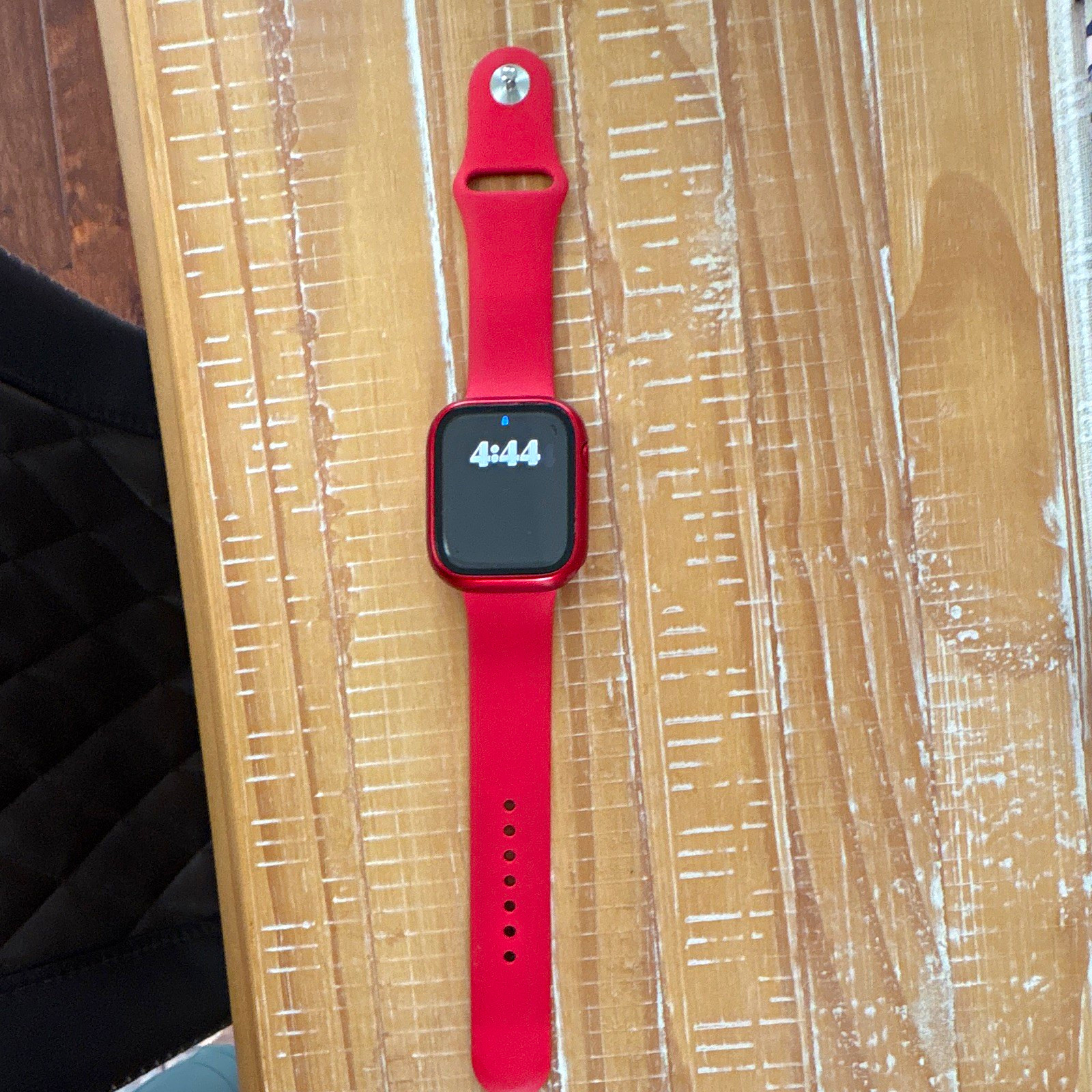 Apple Watch 45mm Red Aluminum Case Red Silicone Band Passcode Unlocked